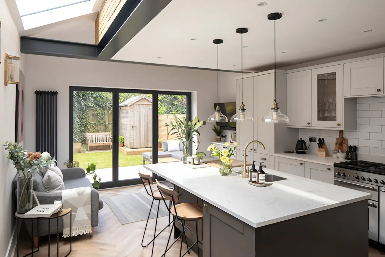 Modern kitchen extension by Kitchen Extension Specialist Builders Kapiti, blending comfort and quality with innovative design and craftsmanship.